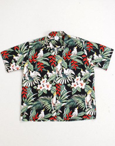 80&#039;s  Tropical Hawaiian Shirt ( MADE IN HAWAII , XL size )