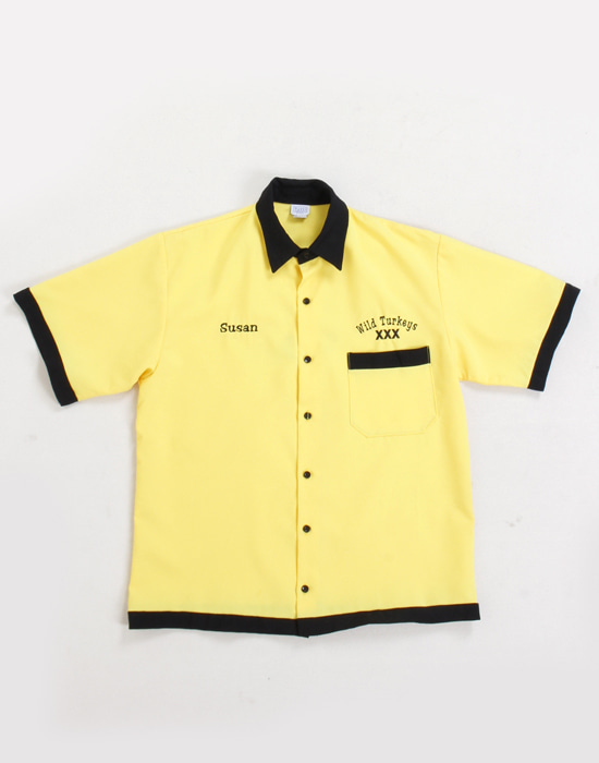 90&#039;s Tutti Bowling Shirt ( Made in U.S.A. ,  M size )