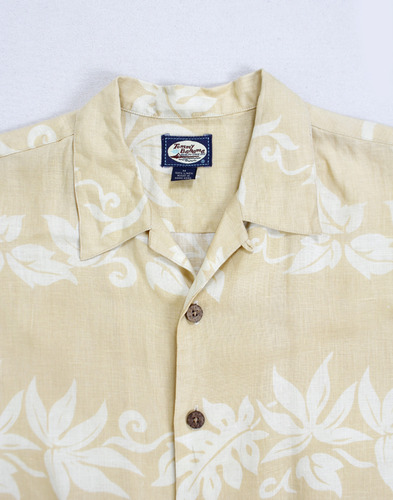 Tommy Bahama Hawaiian Shirt ( M size , Linen )