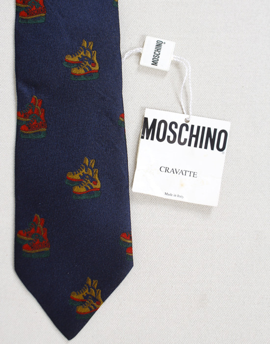 MOSCHINO SILK Tie ( 새상품, Made in ITALY )