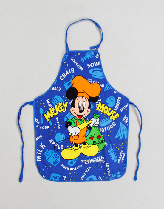 VINTAGE MICKEY MOUSE APRON ( MADE IN JAPAN, KIDS 130 size )