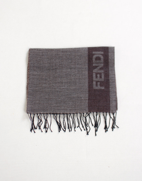 FENDI wool Scarf ( MADE IN ITALY, 174 x 35 )