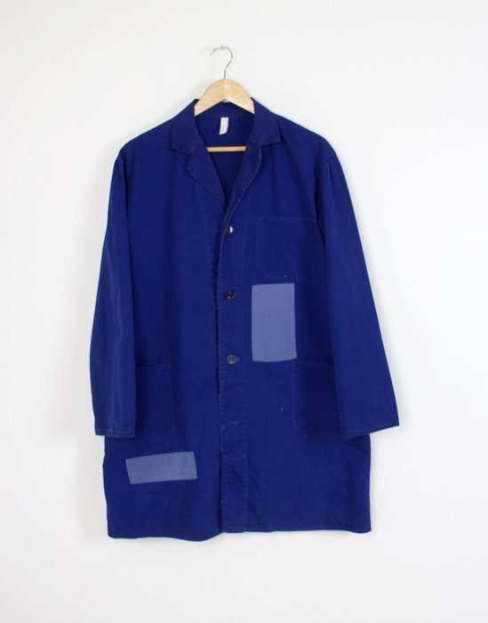 80&#039;s vintage french work Shop Coat ( 95 size )