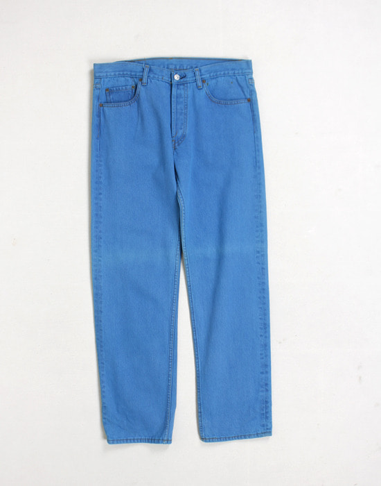 90&#039;s Levis 501 - 5420 BLUE PANTS ( Made in U.S.A. , 34 inc )
