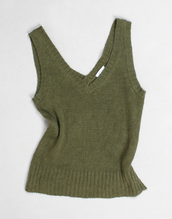 MaxMara LINEN Knit top ( MADE IN ITALY, L size)