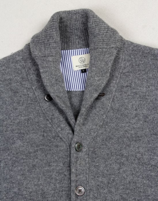 BEAUTY &amp; YOUTH UNITED ARROWS SHAWL COLLAR CARDIGAN    ( S size )