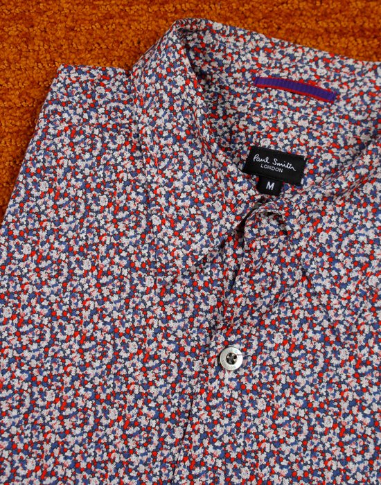 Paul Smith London Floral Print Shirt ( MADE IN  JAPAN, M size )