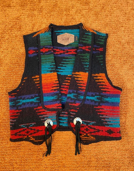 Woolrich Navajo Wool Vest Women&#039;s  ( MADE IN USA, L size )