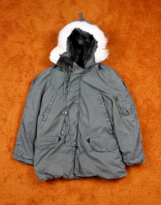 85&#039;s USAF N-3B PARKA  ( GREENBRIER,  Made in U.S.A. , S size )