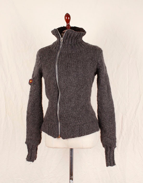 MISS SIXTY KNIT ZIP-UP  ( MADE IN ITALY, XS size )
