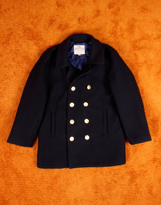 UNIVERSITY SHOP HEAVY WEIGHT  PEACOAT ( Made in JAPAN , M size )