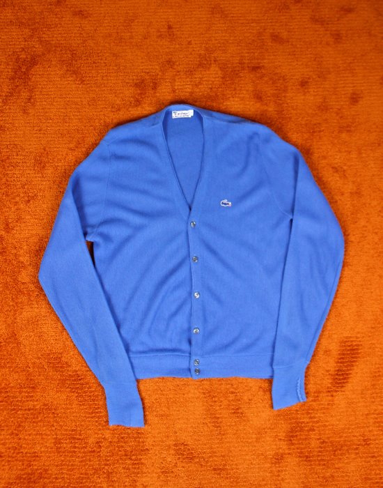 80&#039;s vintage lacoste cardigan (  Made in France . , L size )