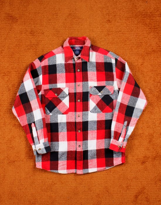 FIVE BROTHER HEAVY FLANNEL SHIRT ( M size )