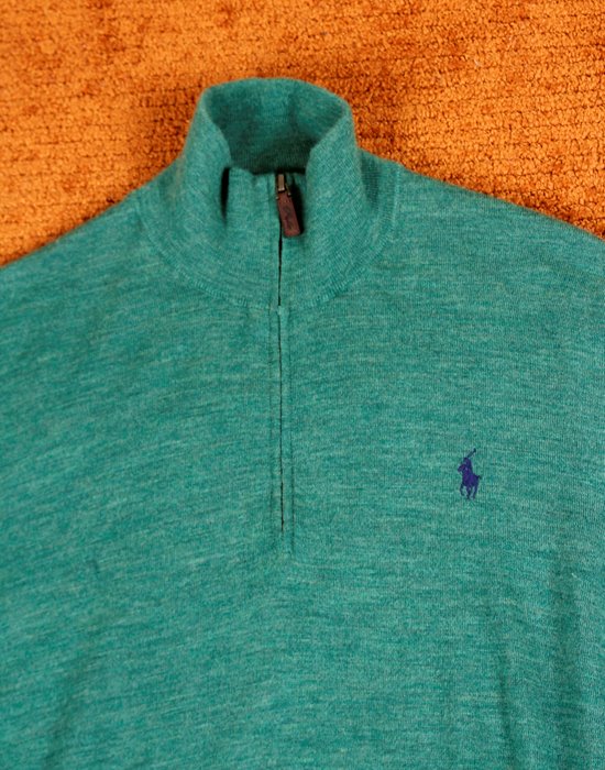 Polo Ralph Lauren Merino Wool Half-zip Sweater ( L size )
