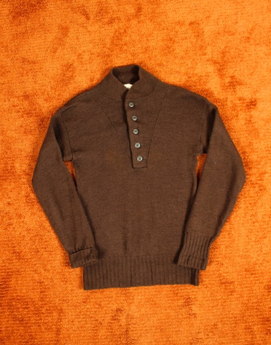 80&#039;s U.S.ARMY OD Wool Sweater  ( MADE IN U.S.A. L size  )