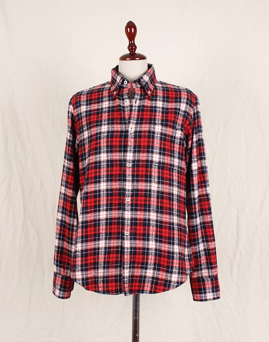 JOURNAL STANDARD TRISECT FLANNEL SHIRT ( MADE IN JAPAN, S size )