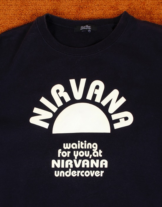 UNDERCOVER X NIRVANA VINTAGE SWEAT SHIRT ( Made in JAPAN , 2 size )