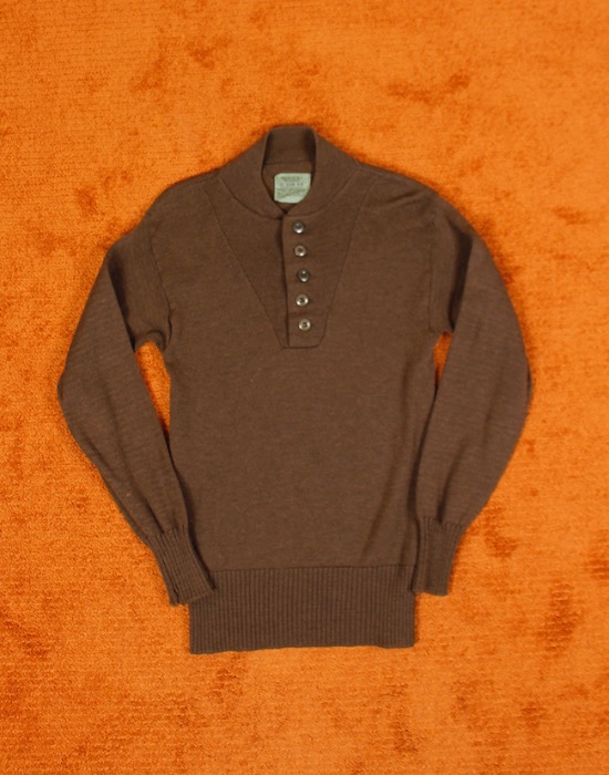 80&#039;s U.S.ARMY OD Wool Sweater  ( MADE IN U.S.A. M size  )