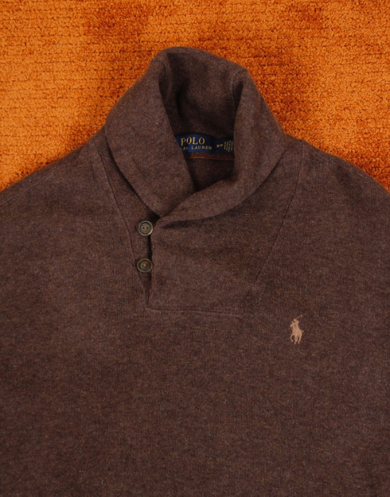 Polo Ralph Lauren Cotton Shawl Collar Sweater ( S size )