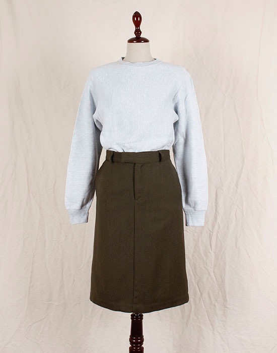 A.P.C WOOL SKIRT ( MADE IN FRANCE, 36 size, 28inc )