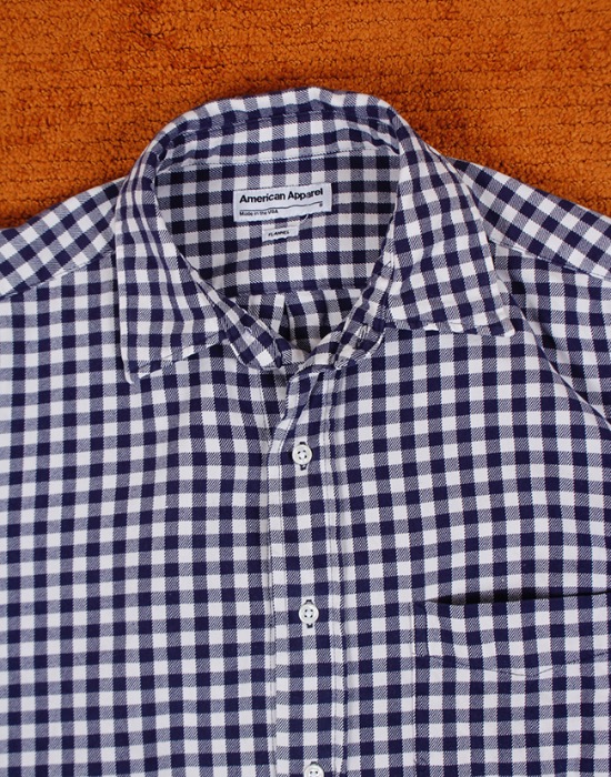 American Apparel Flannel Shirt ( Made in U.S.A. , S size )