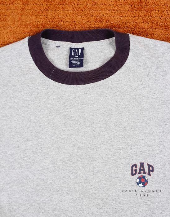 1998&#039;s GAP FRANCE WORLD CUP VINTAGE T-SHIRT ( MADE IN U.S.A. , S size )