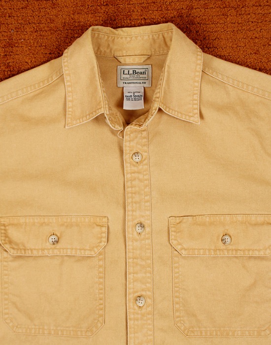 L.L.Bean Sunwashed Canvas Traditional Fit Shirt ( S size )
