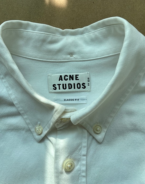 acne studio classic fit oxford shirts ( 46 size )