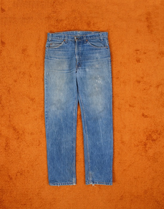 80&#039;s Levis Vintage Orange Tab Denim Pants ( Made in U.S.A. , 34 inc )
