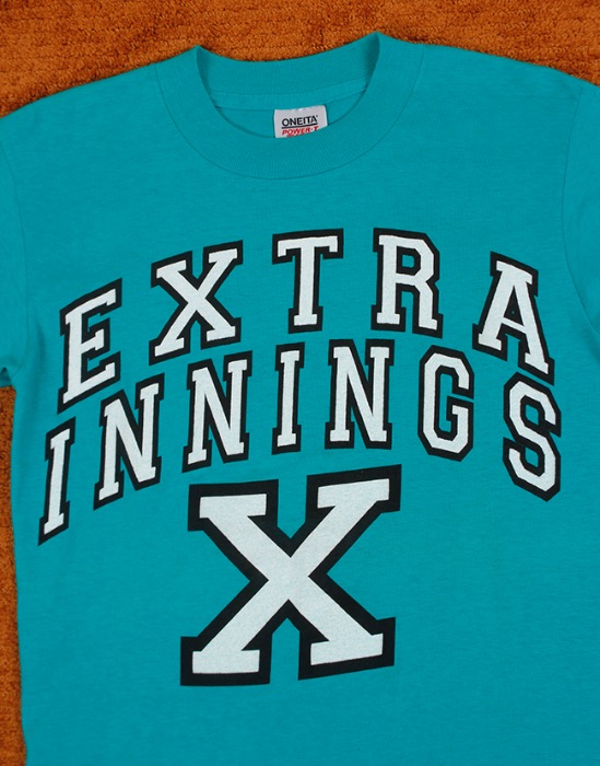 80&#039;s ONEITA POWER-T VINTAGE , EXTRA INNINGS T-SHIRT ( Made in U.S.A. , M size )