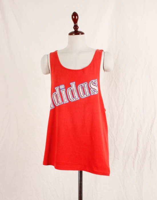1980&#039;s Vintage Adidas Sleeveless  ( Made in U.S.A. , M size )
