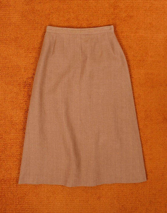 Mademoiselle NON NON LINEN Skirt ( MADE IN JAPAN, 26 inc )