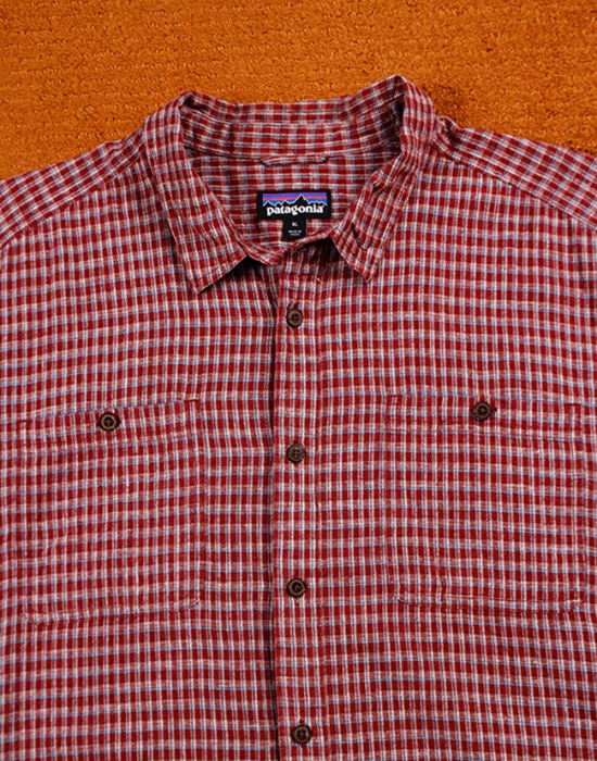 Patagonia Back Step Shirt ( Linen 55% / Cotton 45% , XL size )