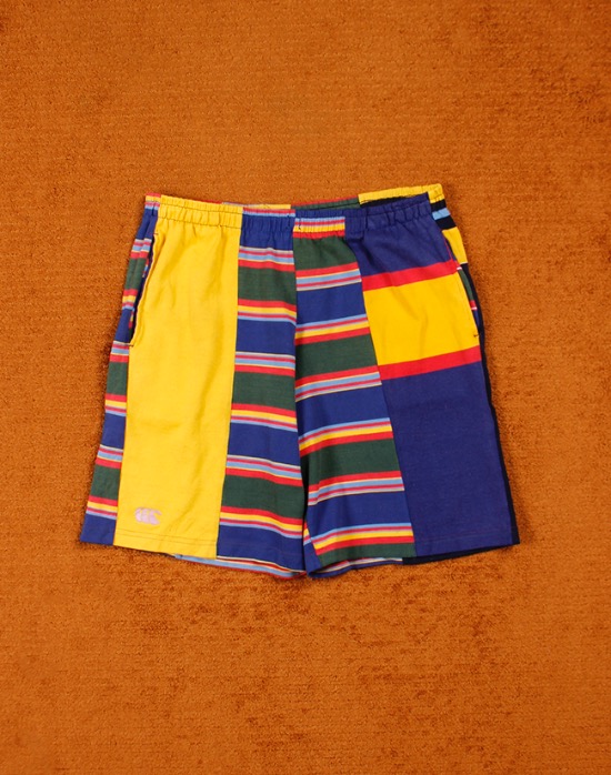 Canterbury of New ealand Multi Color Shorts ( Made in New Zealand , M size )