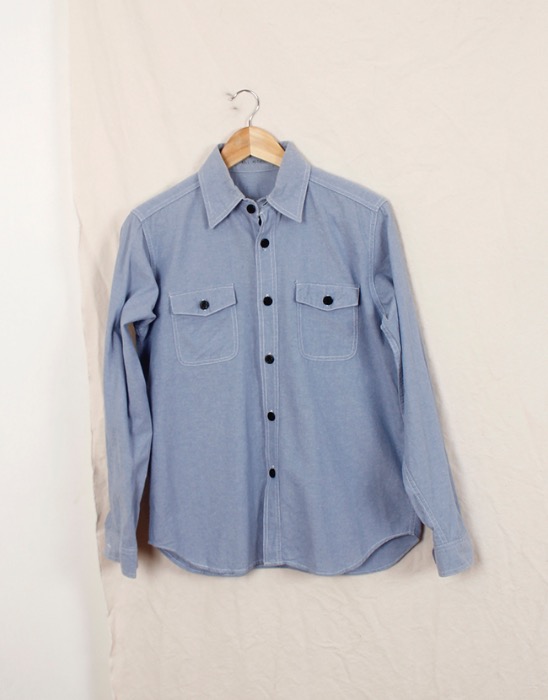 YMCLKY US TYPE CHAMBRAY SHIRTS ( S/R SIZE )