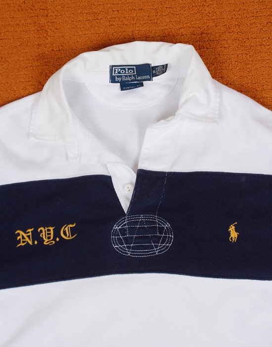 POLO RALPH LAUREN RUGBY SHIRT ( CUSTOM FIT , S size )