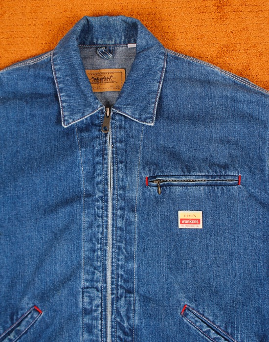 93&#039;s Levis Workers 70743-12 Denim Jacket ( Made in Hk , 40 size )