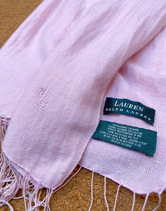 LAUREN Ralph Lauren scarf ( MADE IN INDIA, 206 x 54 )