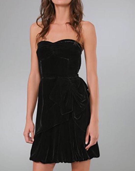 Marc by Marc Jacobs Strapless Corseted Black Dress ( XS size )