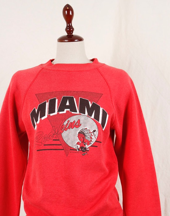 80&#039;s MIAMI _ SANTEE SWEATS ( MADE IN U.S.A. , 50/50 , S size )