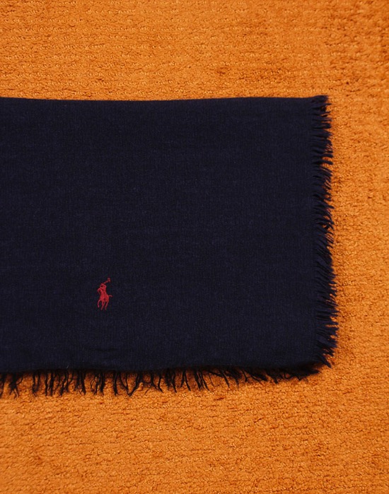 RALPH LAUREN Wool Muffler ( MADE IN ITALY, 180 x 42 )