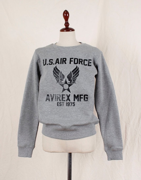 AVIREX _ U.S.AIR FORCE SWEAT SHIRT (  Dead Stock, S size )