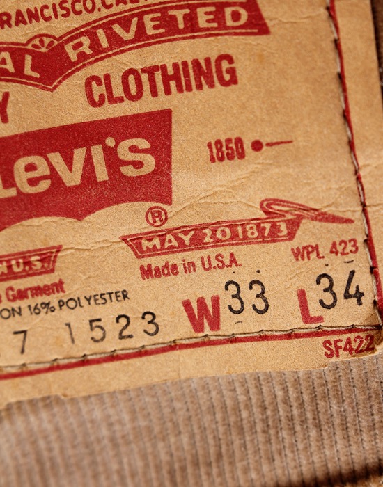 80&#039;s Levi&#039;s 517-1523 Corduroy Pants ( Made in U.S.A. , Talon 42 , 33 inc )