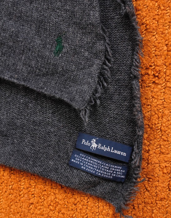Polo Ralph Lauren Cashmere / Wool  Muffler ( 185.5 / 43cm ) 