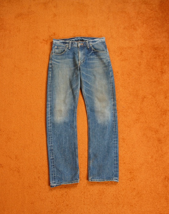 LEE RIDERS 101 AUTHEN STRAIGHT OW SELVEDGE DENIM PANTS ( Made in JAPAN , 33 inc )
