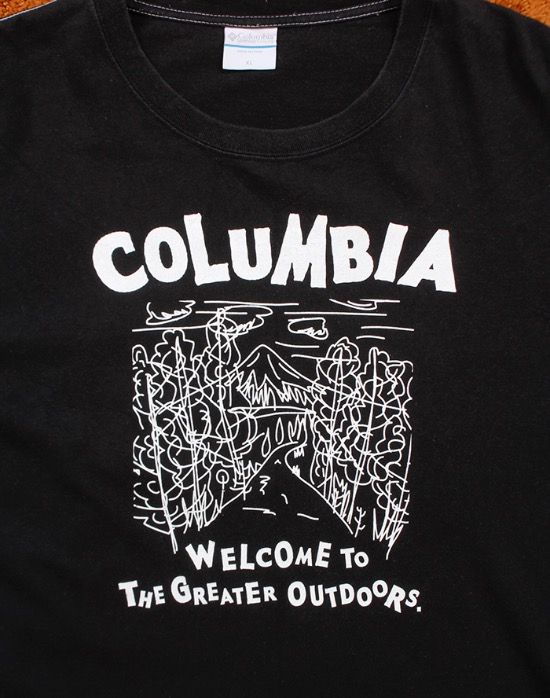 COLUMBIA WELCOME TO THE GREATER OUTDOORS SHIRT ( XL size )