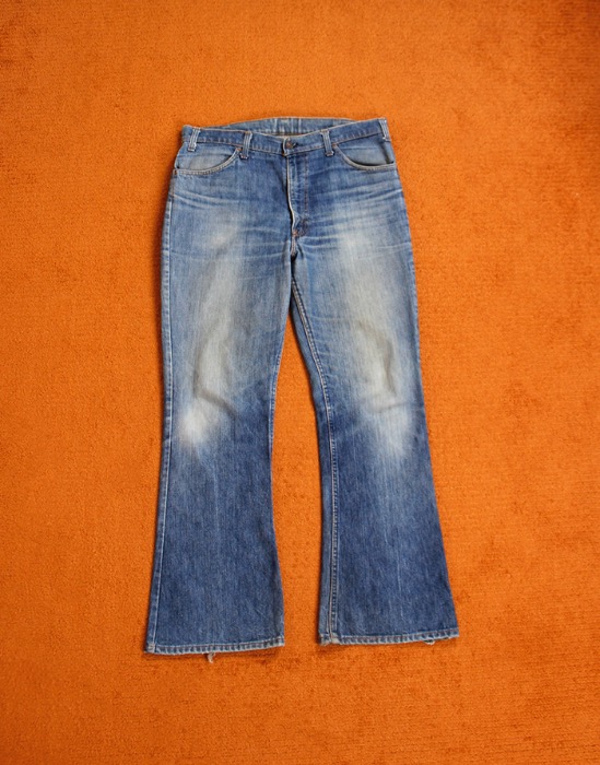 80&#039;s Levi&#039;s 517 Boot Leg  Orange Tab Vintage Denim Pants ( Made in U.S.A. , 37 inc )