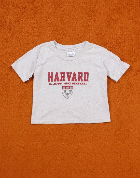 Champion Crop Top _ HARVARD T-Shirt ( XS size 5-6세 )