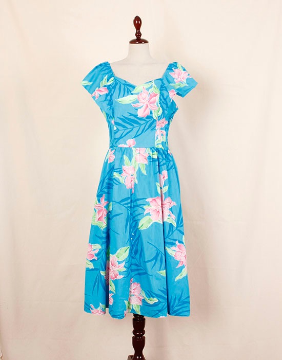 NANI Hawaii Vintage Dress ( MADE IN U.S.A, XL size )