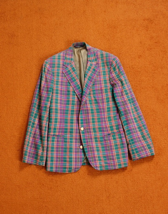 Polo Ralph Lauren Madras Jacket ( Bloomingdale&#039;s , 43R size )